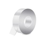 3 Mètres Double Face Transparent,Nano Double Face Extra Fort Lavable Amovible,Ruban Adhésif Toilé Ultra Fort Traceless Pour Tapis,Photo Mur Sans Percer,Voiture