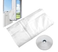 3 Mètres Kit D'étanchéité Pour Fenêtre De Climatiseur Portable, Fixation De Ventilation D'évacuation D'air Sans Perçage, Pour Ventilation De Climatiseur Pour T-ous Les Climatiseurs Mobiles