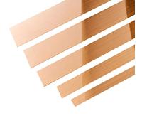 3 mètres Moulure murale en acier inoxydable Auto-Adhésive Bordure en métal flexible Moulure de garniture murale, garniture métallique pour Mur Miroir (Size:Width 4cm/1.57inch ,Color:Or rose brossé)