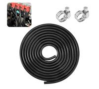 3 Mètres Tuyau en Silicone Haute Température, Durite de Depression 3mm de Diamètre Intérieur, Durite Dépression avec 2 Pinces, Tuyau à Vide En Silicone Convient à Toutes Les Pompes à Air, ManomèTres