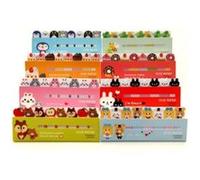 3 Mini Bloc notes Mémo, marque pages adhésifs motif fantaisie , vendu par 3 planches de 90 pages G