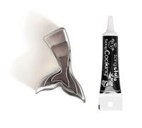 3 mini emporte-pièces inox Sirènes + Stylo de glaçage noir Youdoit