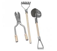 3 mini outils de jardin métal-bois 9-13 cm Rayher