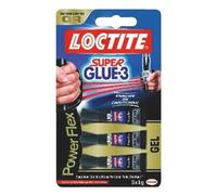 Loctite - Colle Super GLUE 3 Power Flex - Instantanée puissante - 3 x 1 g