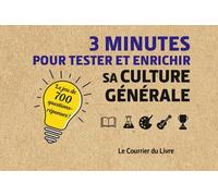 3 minutes pour tester et enrichir sa culture générale + cartes en couleur - Collectif - Courrier Du Livre - Boîte ou accessoire - Méthode de langue