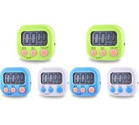 3 Minuteur de Cuisine Magnétique, Timer Enfant avec Grand écran LCD, Minuterie Réglable Chronomètre Digital, Compte à Rebours, pour Cuisson Douche Sport Apprentissage (Lot de 2)