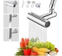 3 Modes Robinet De Cascade Cuisine Pivotant 360°,Robinet de Cuisine Cascade,Aérateur de Robinet Universel,3in1 Tête de