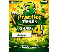 3 Montana MontCAS Grade 4 Math Practice Tests: Full-Length Test Prep with Detailed Answer Explanations