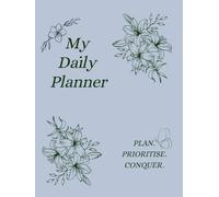 3-Month Daily Planner & Journal | Weekly Habit Tracker, Reflection & Monthly Overview | Floral Pastel Aesthetic