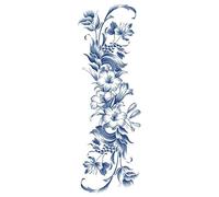 3 Morceaux D'Autocollants De Tatouage De Fleurs À Base De Plantes Grande Image Imperméable À L'Eau Longue Durée Bras Simulé Sexy Semi-Permanent À Base De Plantes Ne Peuvent Pas Être Lavés