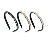 3 Morceaux De Bandeau En Strass, Bandeau De Cheveux En Strass De Ruisseau, Bandeau De Paillettes, Bandeau Antidérapant, Accessoires De Vêtements, Accessoires Pour Femmes.