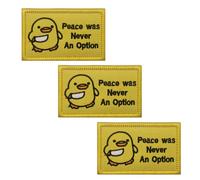 3 Morceaux De Patchs Velcro Patchs Militaires DrôLes Velcro Peace Was Never An Option Velcro Accessoires Vestimentaires Avec Velcro Pour GarçOns, Filles, Vestes, Jeans, Sacs à Dos, 3.14×1.96in