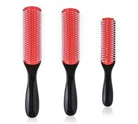 3 Morceaux De Peigne À Cheveux Bouclés En Plastique, Peignage Et Peigne À Nouement, Réutilisable, Pratique Pour Les Voyages Et Les Accessoires De Coiffure.