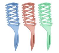 3 Morceaux De Peigne À Cheveux Bouclés, Peigne Moelleux, Peigne En Plastique, Peigne À Cheveux, Outils De Coiffure, Accessoires De Soins Capillaires.