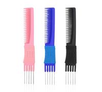 3 Morceaux De Peigne À Cheveux, Peigne À Cheveux Moelleux, Outils De Salon De Coiffure, Outils De Trésorerie De Cheveux, Accessoires De Coupe De Cheveux.