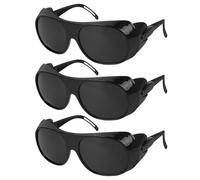 3 Morceaux De Verres De Protection Noirs, De Verres À Poussière, De Soins Linviens Et D'Accessoires De Soudage.