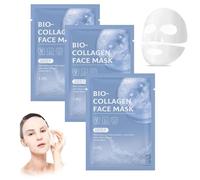 3 Morceaux Masque Collagene,Masque Biodance Collagene,Biodance Collagen Maske,Masque Coréen Bio Collagene,Hydrate et Hydrate,Nettoie en Douceur,Bleu