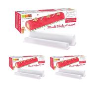 3 moules à Bûche de Noël + 3 insert