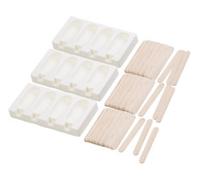 3 moules en silicone 70 ml et 72 bâtonnets - Pour 4 glaces Rosenstein & Söhne