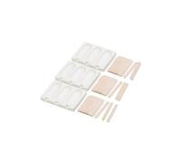 : 3 moules en silicone 80 ml et 72 bâtonnets - Pour 3 glaces