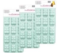 Plat / moule Scrapcooking 3 moules en silicone oursons guimauve-chocolat
