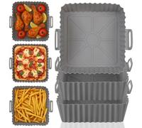 Rosenstein & Söhne 3 moules en silicone pour aifryer 18 x 16 cm