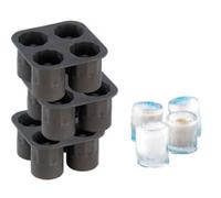 3 moules silicone pour faire jusqu'à 12 verres en glace Infactory