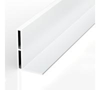 3× Moulures et bandes de transition for sols, bandes de séparation plates for combler les espaces entre les sols, seuils, carreaux de sol, moulures décoratives for joints muraux(White,20mm/0.79in)