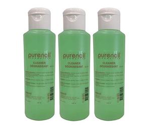 3 Nail Cleaner dégraissant PURENAIL dégraissant premium pour ongles, élimine la couche de dispersion des ongles en gel Uv, Nail Cleaner Degreaser (3 X 125ml)