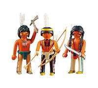 Playmobil – Jouet 3 guerriers amérindiens – Manuel en anglais
