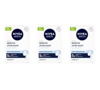 (3) NIVEA MEN SENSITIVE AFTER SHAVE LOTION 100ML 3X100ML LIVRAISON GRATUITE