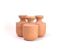 3 oyas à enterrer de 500 ml en terre cuite avec couvercle - ollas pour plante intérieure et extérieure système d'irrigation par capitaliser