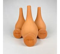 3 Oyas à Planter en Terre Cuite de 400 ml - Ideale pour Petit Pot - avec Couvercle - Arrosage Automatique et Ecologique pour Plante d'Intérieur et d'Extérieur - Autonomie d'Environ 1 Semaine - Ollas