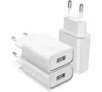 (3 Pack)12W Prise USB Embout Chargeur US B. Secteur 5V 2.4A Adaptateur Secteur Compatible avec iPhone IPad IPod Android Xiaomi
