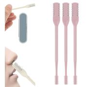 3 Pack 2-in-1 Nasal Hair Cutter for Women Men, 2026 Upgraded Manual 360° Rotating Nostril Hair Removal Tool Double Sided Nose Hair Blade, for Lightweight Travel Essentials (Dark-Green,6Pcs)