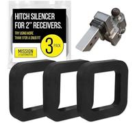 3 Pack - 2 Inch Hitch Receiver Silencer Pad for Adjustable Ball Mounts - Reduce Rattle, Eliminate Noise and Provide Cushion Between receivers and Tow hitches - Fits Any 2 inch Trailer Hitch Receiver