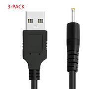 [3-PACK](3ft)USB to 2.5mm Charging Cable for Dragon Touch X10/Y88X Plus, RCA Viking Pro/7/8/9, Alldaymall A88X, NeuTab,Tablet PC, Chromo Inc, Premium,Nabi 2S Tablet +gift(Card reader) ELC1BT@TZA