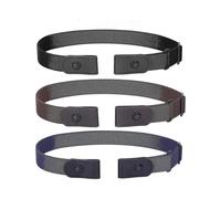 3 Pack 4 Pack No Buckle Invisible Stretch Belt Buckle-free Elastic Belt