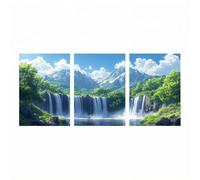 3 Pack 5D Diamond Painting Adulte Montagne Peinture Diamant Nuage Diamond Painting Débutants 60 x 90cm*3, Crystal Artisanat Dessin, DIY Broderie Diamant Kit Complet pour Decoration Murale HXZH-2337