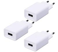 3 Pack Adaptateur Prise USB, 5V/2A Chargeur Secteur Compatible avec Lecteur ebook/Jouet/écouteurs/LED Lights/Monitoring/Teléfonos móviles