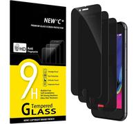 3 Pack Anti-Spy Tempered Glass For Iphone 8, Iphone 7, 28 Degree Enhanced Privacy Angle, Ultra-Strong 9h Hardness, Bubble-Free