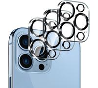 3 Pack Camera Lens Compatible With Iphone 13 Pro/Iphone 13 Pro [10s Quick Installation] Scratch Resistant, 9h Hardness, Hd Clear, Full Protection
