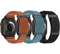 3 Pack de bracelet Compatible avec Apple Watch compatible Alpine Loop en nylon, bracelet sport ajustable et confortable pour femmes et hommes, Series 1 à 11, SE et Ultra (38 à 49 mm)