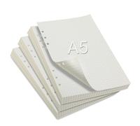 3 Pack de Feuilles A5, 180 Feuilles Papier A5, Copies Doubles Grands Carreaux, Feuille Double Grand Carreaux, Feuille Perforée, Recharges pour Agendas et Planificateurs, pour Carnets et Bureaux.