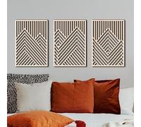 3 Pack Décoration Murale En Bois,Décoration Murale Comme Décoration Murale Decoration Maison Decoration Anniversaire Décoration Chambre Mariage Accessoires Intérieure Salon Maison Cadre Decoration ( C