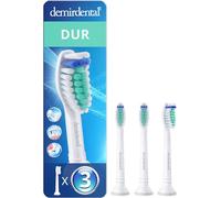 3 Pack demirdental compatible pour Philips Sonicare Têtes de brosse de rechange, Dur, Blanc, remplace HX7033