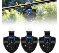 3 Pack Electronic Bite Alarms Sensitive Fishing Bite Alarm Indicator Light With Led Light Indicator Easy To Attach