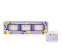 3-PACK FILLED VOTIVE - LEMON LAVENDER