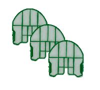 3-Pack Filtre protecteur compatible avec Kobold VB100