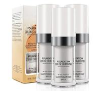 3 Pack Fondation Liquide Hydratant Naturel Maquillage, Haut Pouvoir Couvrant SPF15, Waterproof